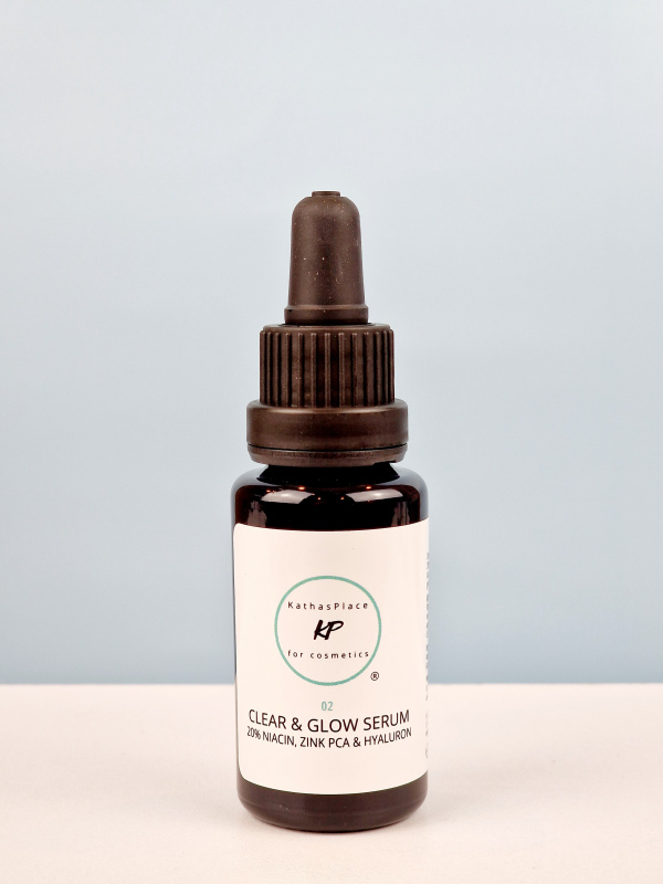 CLEAR & GLOW SERUM: 20% Niacinamide, Zink PCA, Hyaluron