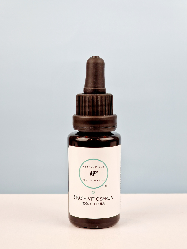 3 FACH VIT C SERUM 20% + FERULA: Extra Schutz und aktives Anti-Aging 